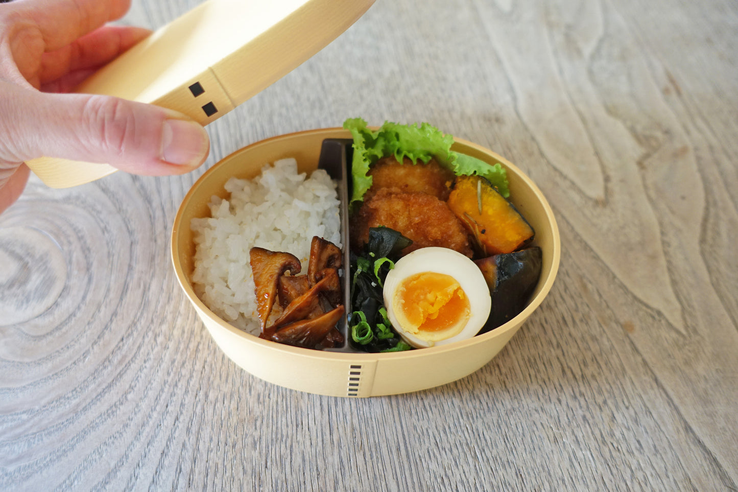 HAKOYA 抗菌塗り曲げわっぱ一段弁当