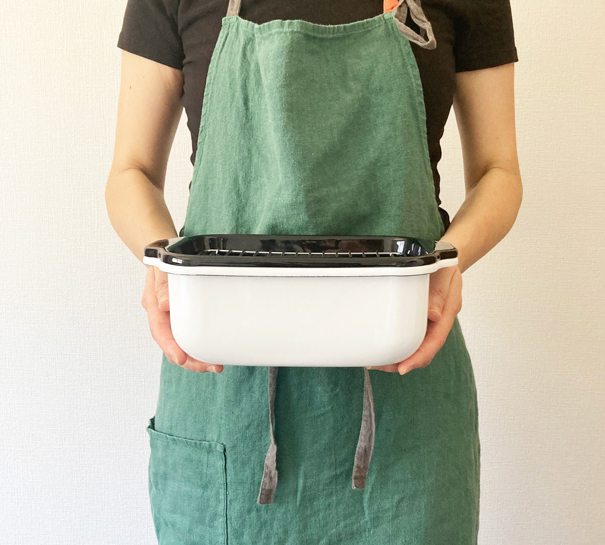 富士ホーロー 角型天ぷら鍋