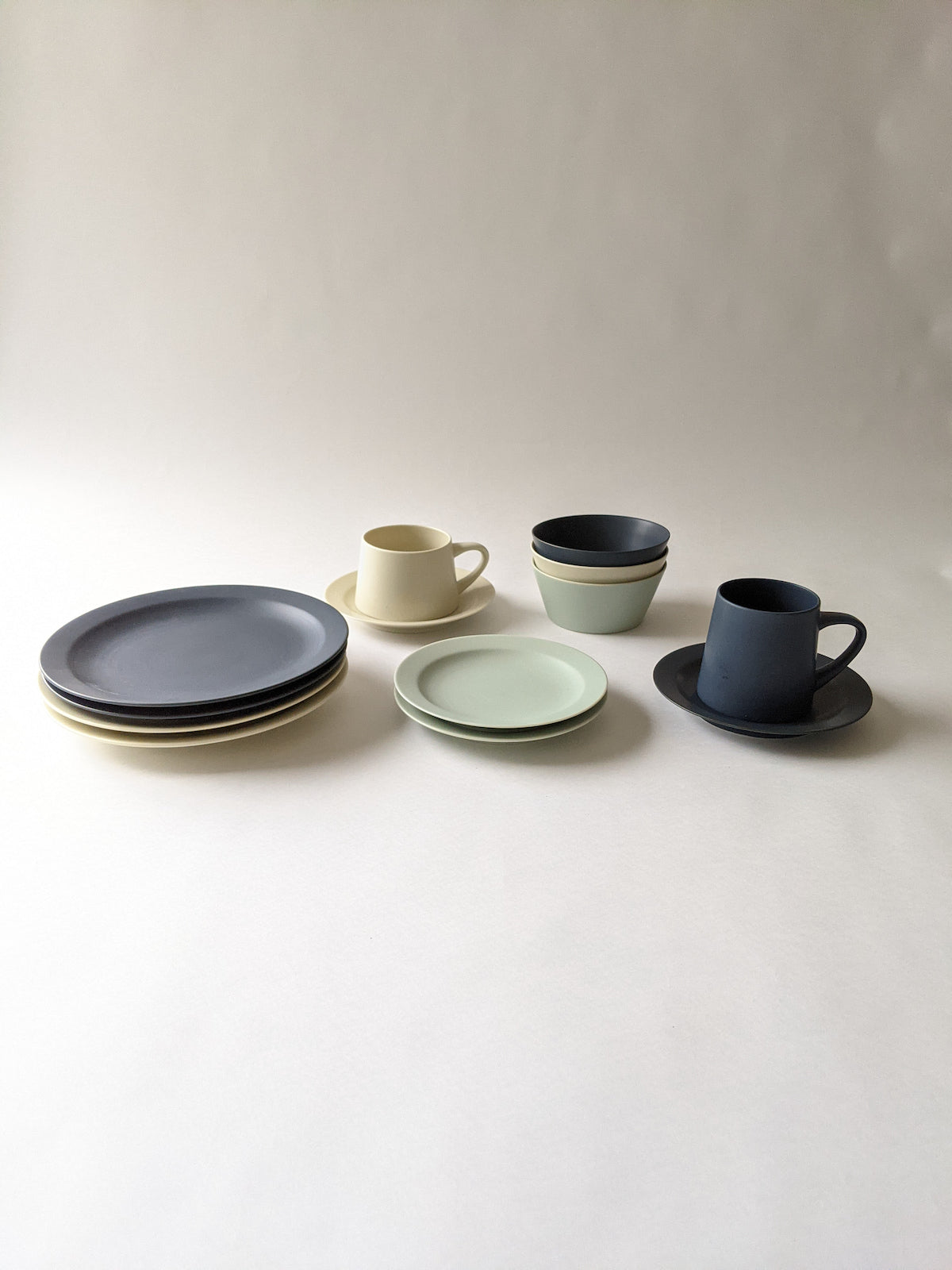 【9/10正午まで】KANEAKI SAKAI POTTERY / 美濃焼 / flat 7plate 22cm【蔵出し品・訳あり】