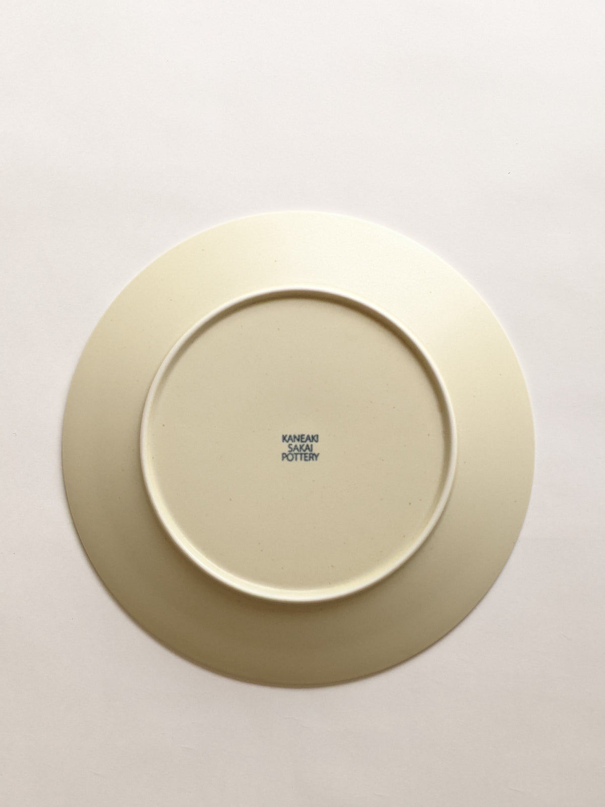 【9/10正午まで】KANEAKI SAKAI POTTERY / 美濃焼 / flat 7plate 22cm【蔵出し品・訳あり】