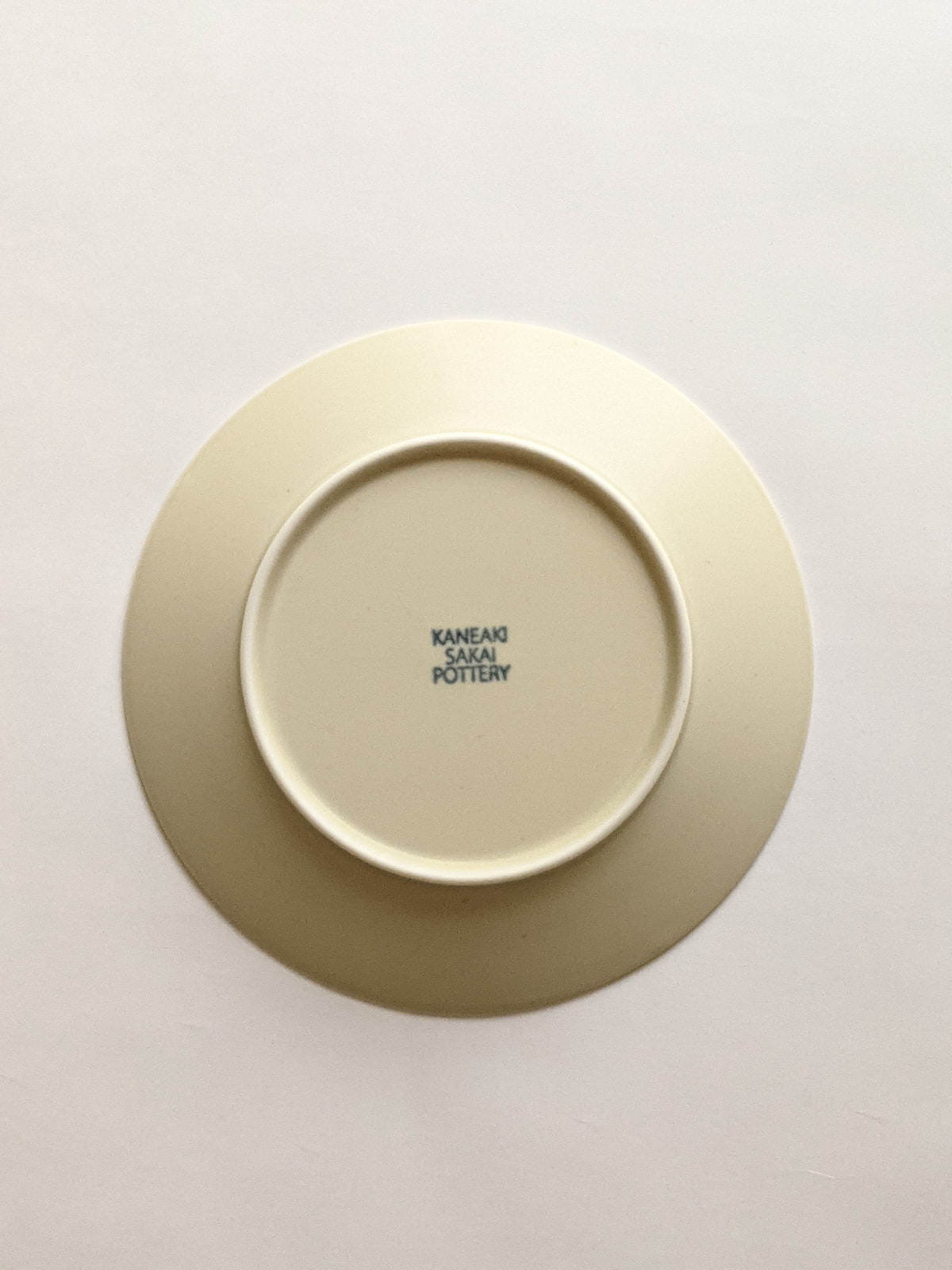 【9/10正午まで】KANEAKI SAKAI POTTERY / 美濃焼 / flat 5plate 16cm【蔵出し品・訳あり】