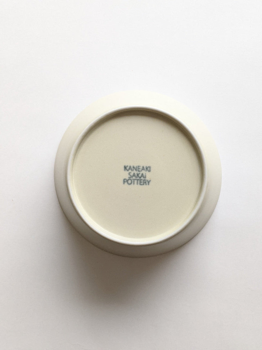 【9/10正午まで】KANEAKI SAKAI POTTERY / 美濃焼 / flat bowl 12cm【蔵出し品・訳あり】