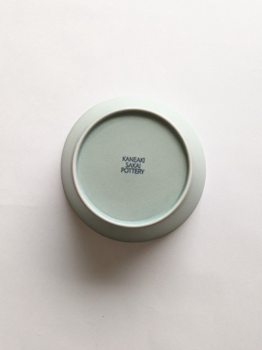 【9/10正午まで】KANEAKI SAKAI POTTERY / 美濃焼 / flat bowl 12cm【蔵出し品・訳あり】