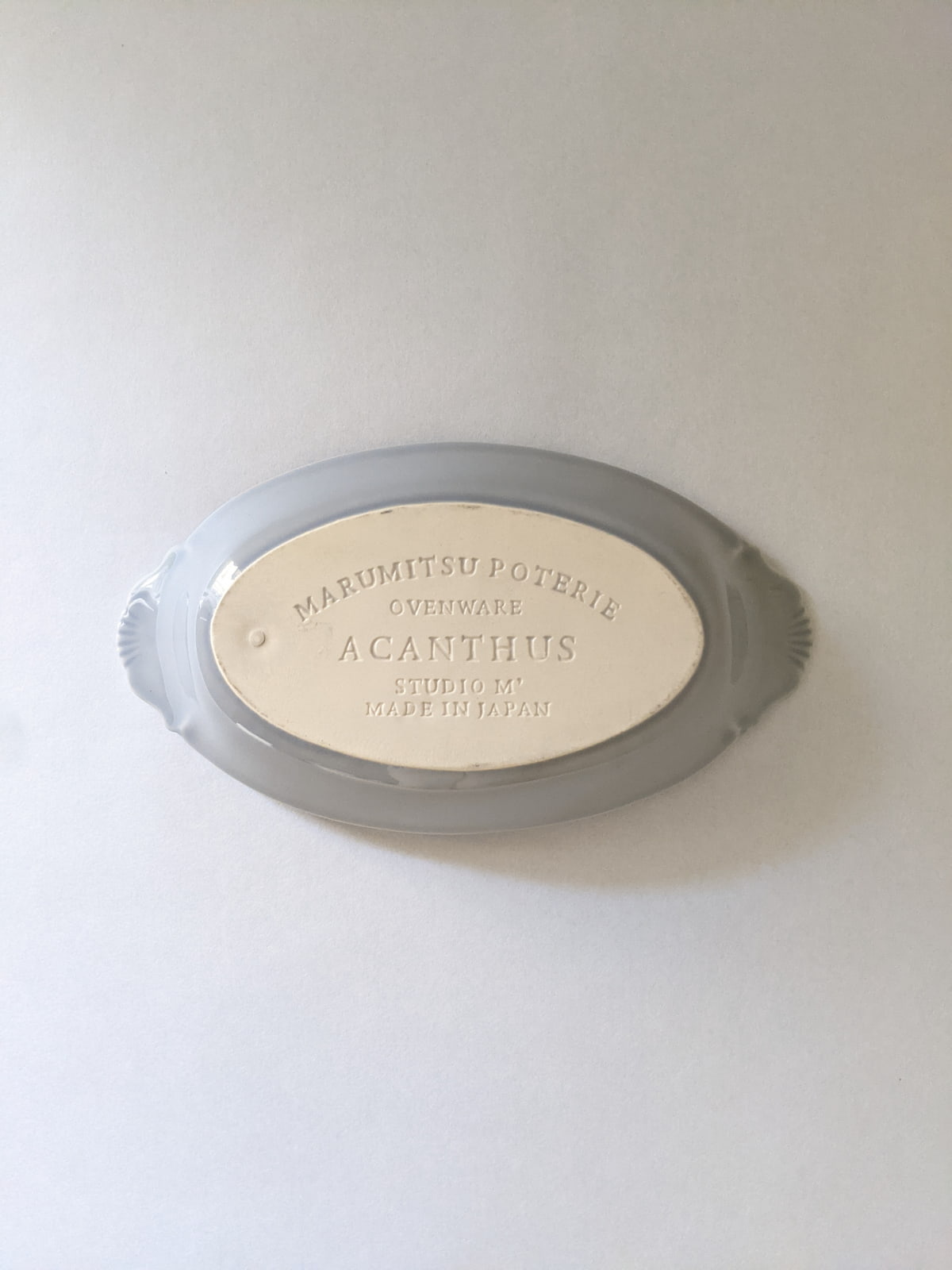 【数量＆期間限定】studio m'（スタジオエム） アカンサス / 白・グレー