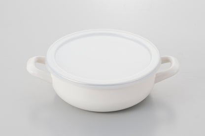 富士ホーロー マルチホーロー鍋 ハットポット（18センチ）蒸し器付き