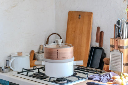 ククナ せいろ・深ざる付き 両手鍋（20cm）SEIRO＋