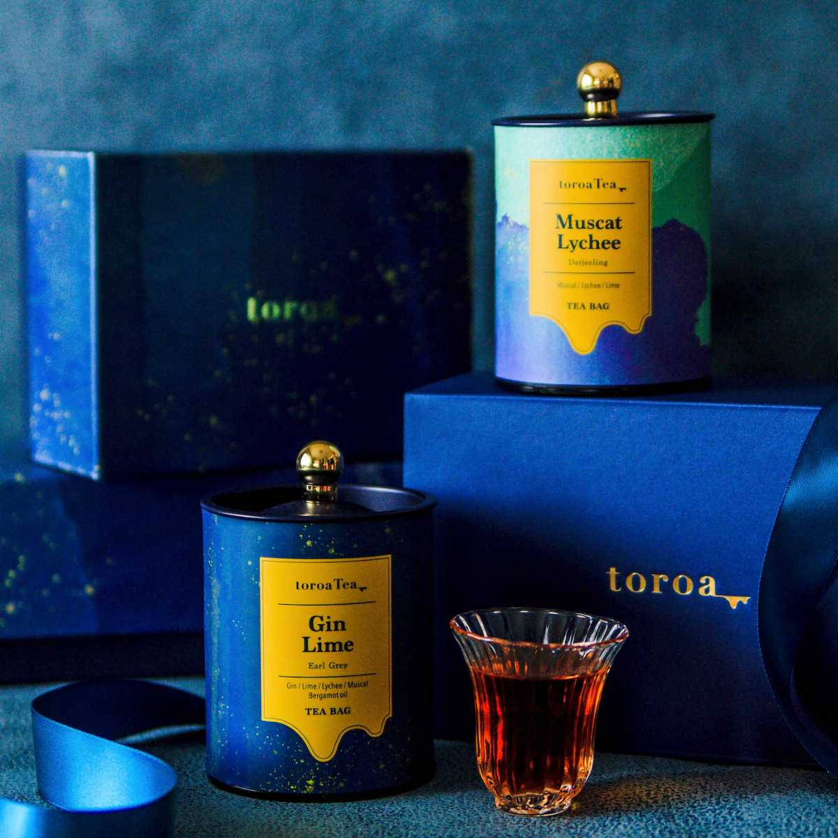 toroaTea すっきり2缶ギフトBOX（ジンライム、マスカットライチ）