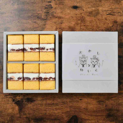 【バターとベター】バタークリームケーキ チェリーサンド 6個入　パッケージ