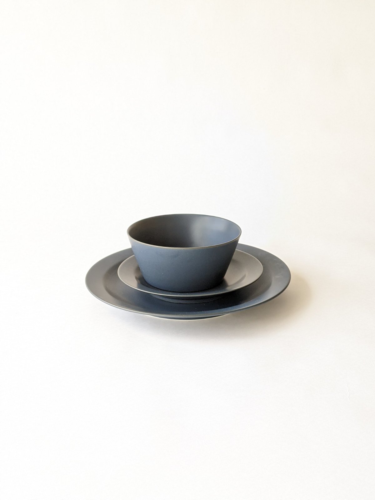 【美濃焼】KANEAKI SAKAI POTTERY / flat bowl・5plate・7plate 3点セット