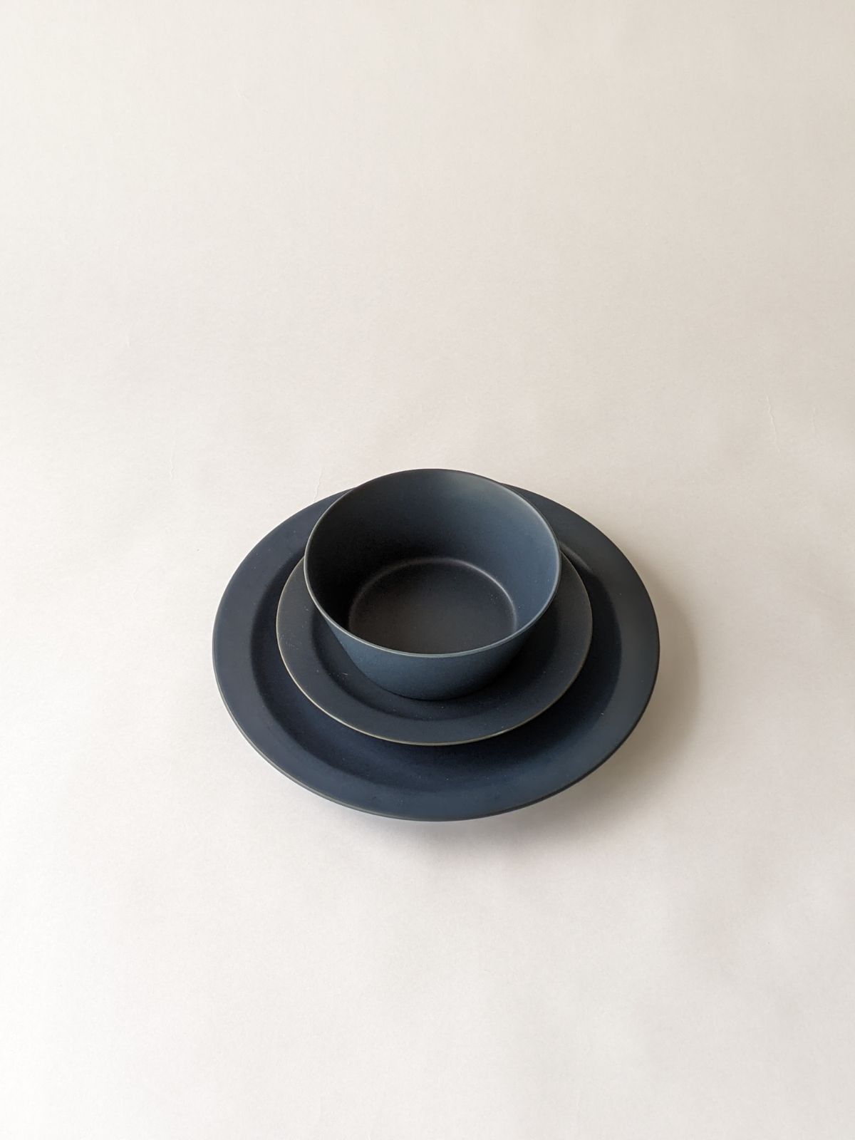 【美濃焼】KANEAKI SAKAI POTTERY / flat bowl・5plate・7plate 3点セット