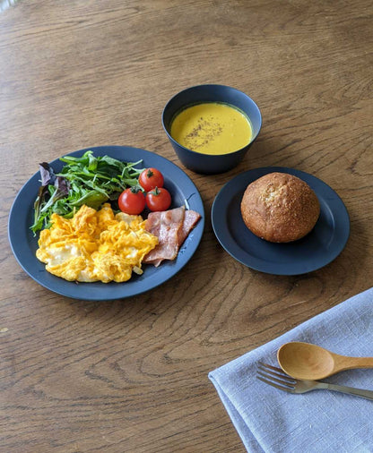 【美濃焼】KANEAKI SAKAI POTTERY / flat bowl・5plate・7plate 3点セット