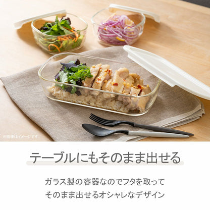 HARIO（ハリオ）耐熱ガラス製保存容器・ミニ角小鉢5点セット