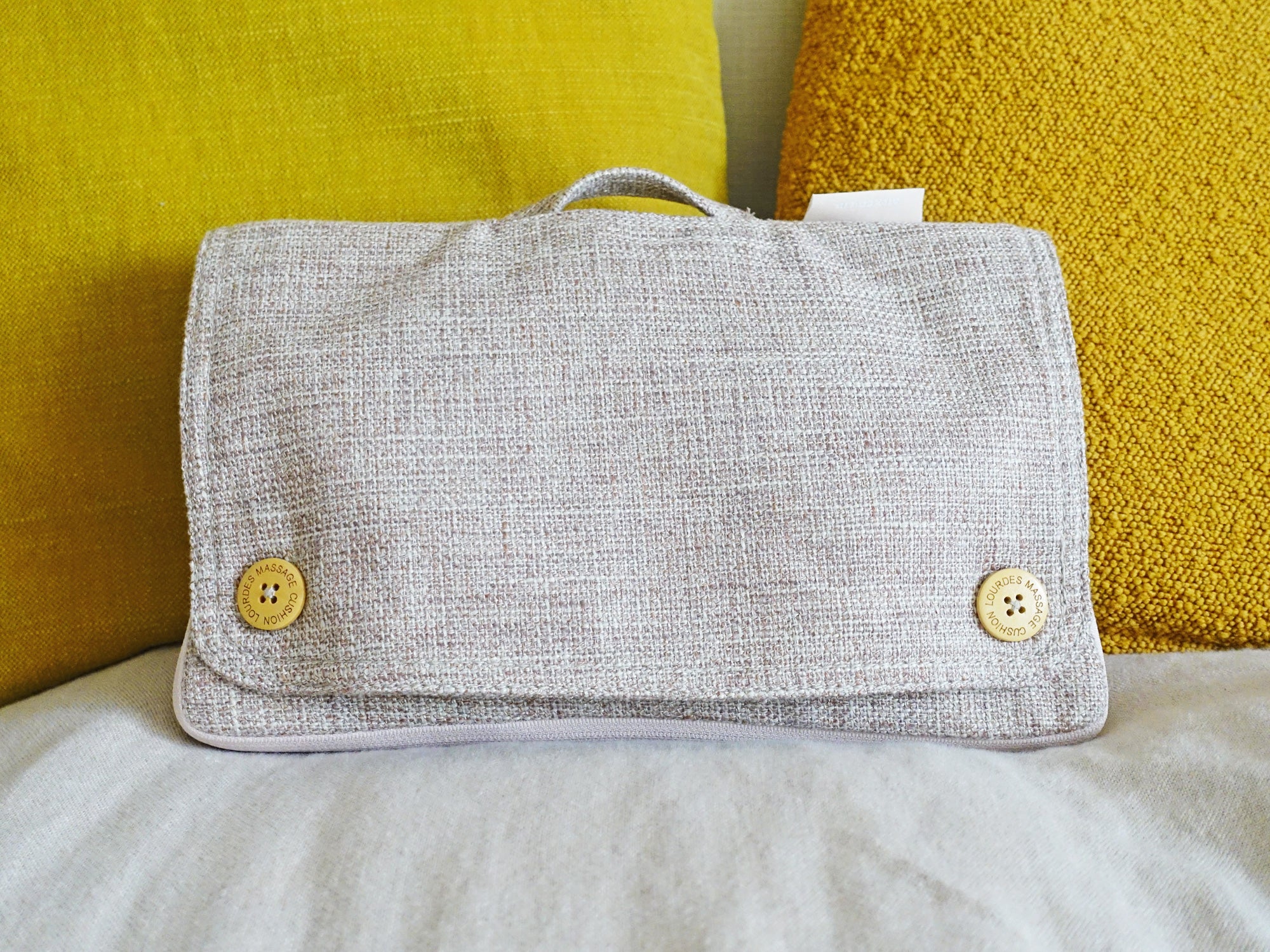 アテックス ルルド マッサージクッション ミニ（ピンク・ベージュ