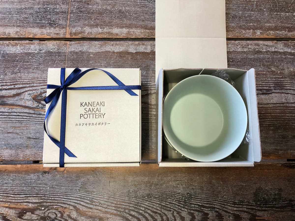 【美濃焼】KANEAKI SAKAI POTTERY / flat bowl（12cm）2個セット【ギフトOK】