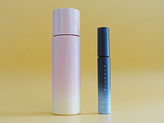 uruotteハーバルエッセンス ヘアマスカラ インディゴブラック