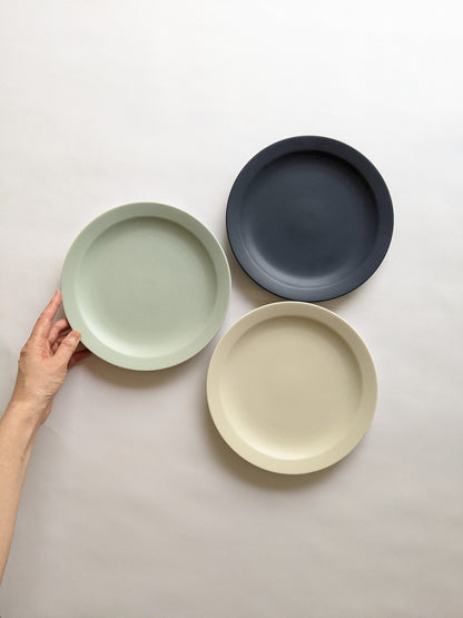 【9/10正午まで】KANEAKI SAKAI POTTERY / 美濃焼 / flat 7plate 22cm【蔵出し品・訳あり】