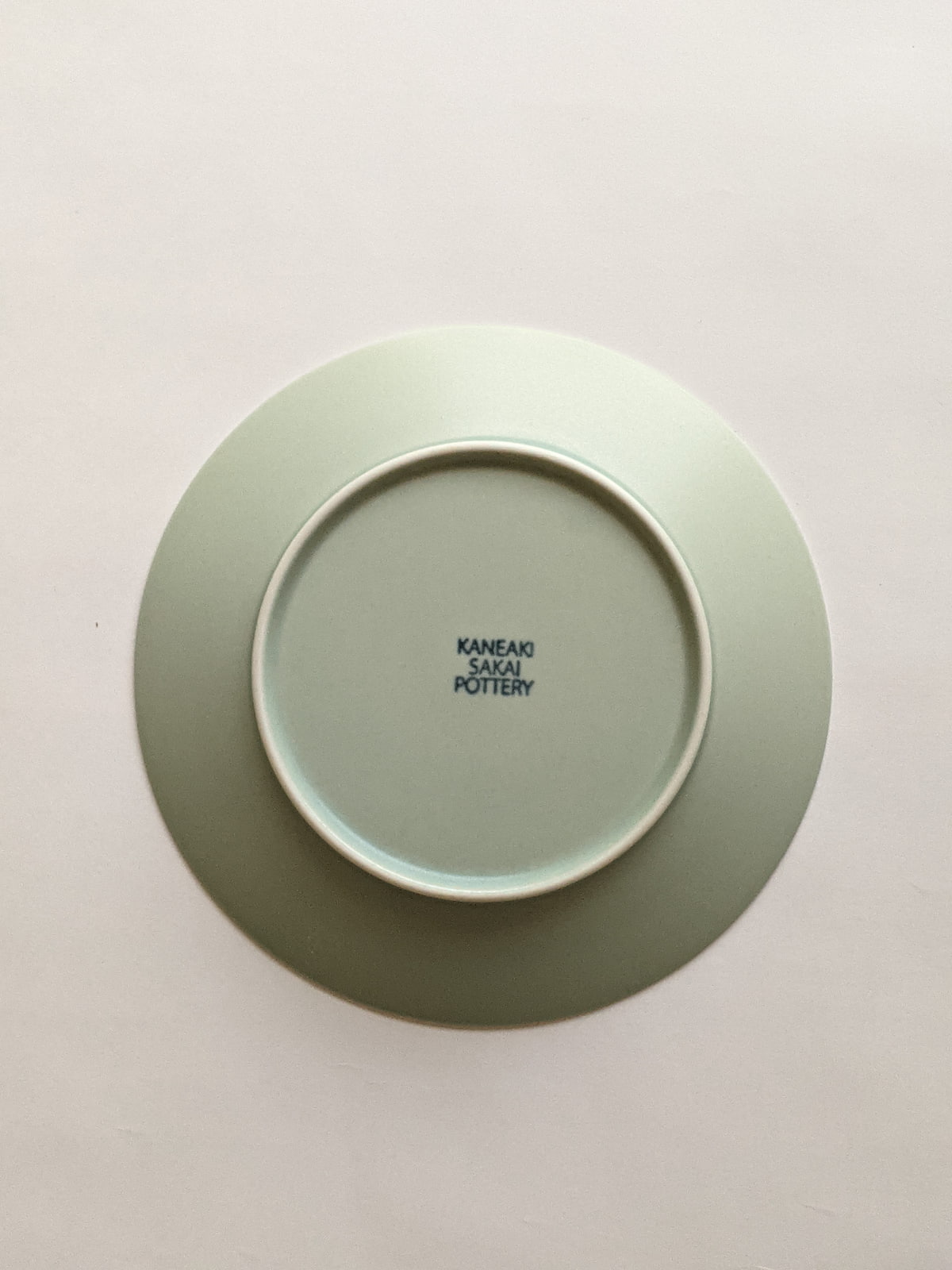 【9/10正午まで】KANEAKI SAKAI POTTERY / 美濃焼 / flat 5plate 16cm【蔵出し品・訳あり】