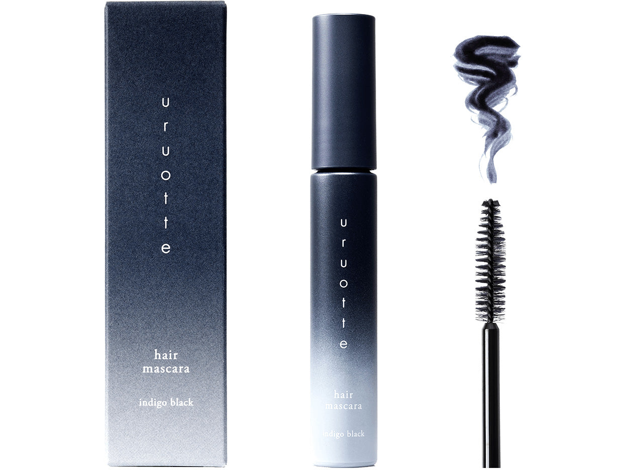 uruotte リタッチヘアマスカラ インディゴブラック