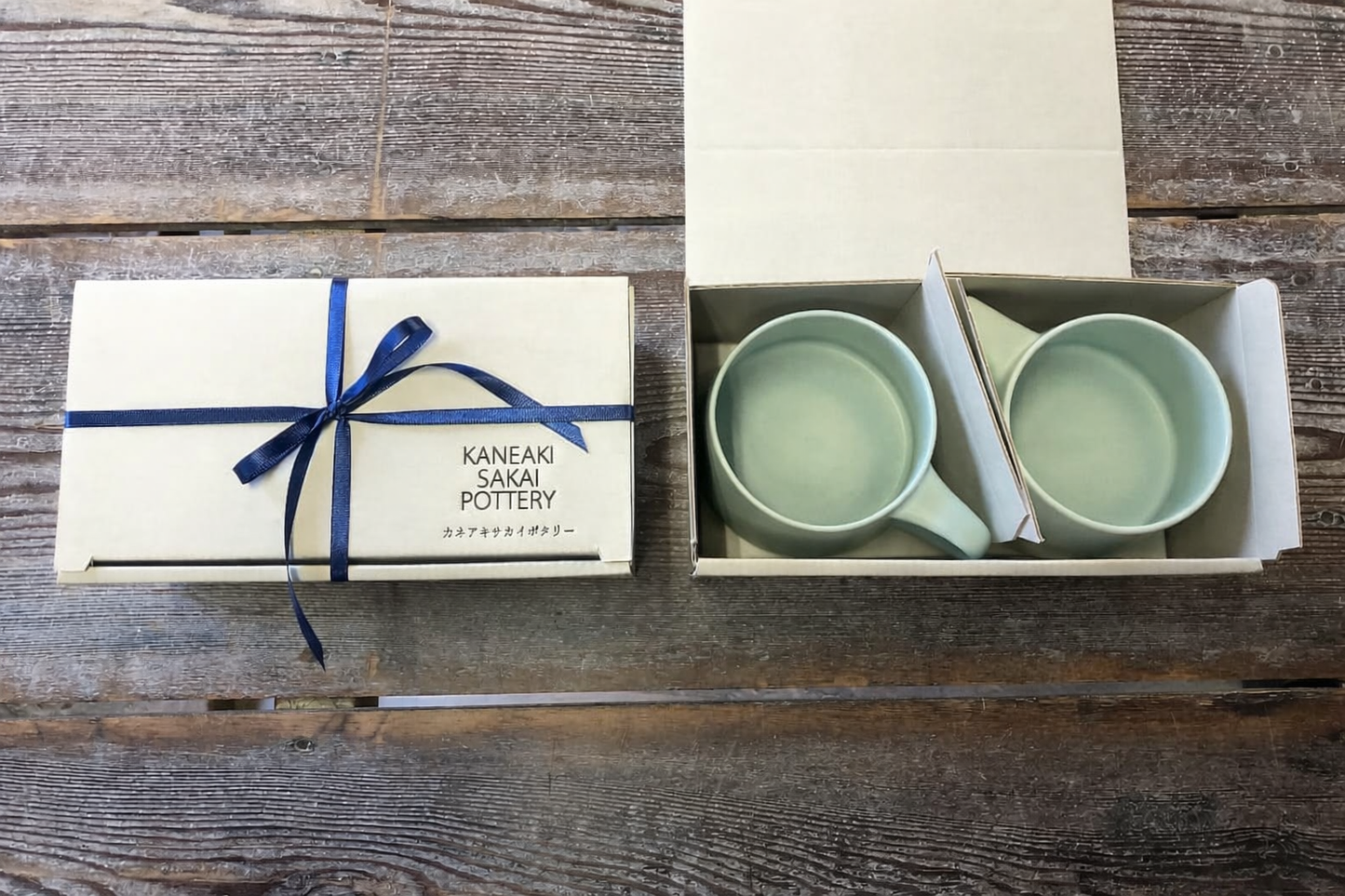 【美濃焼】KANEAKI SAKAI POTTERY / flat Lmug（260ml）2個セット