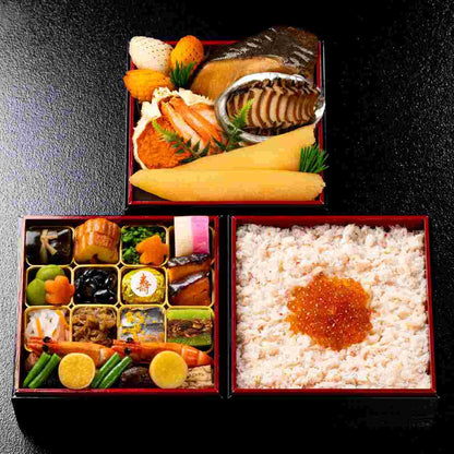 【2027年おせち・送料込み】京都・下鴨茶寮 冷凍コラボおせち二段＋ちらし寿司 （2～3人前・全25品）