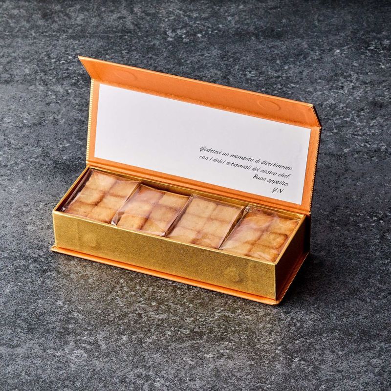 蓋を開けた「瀬戸内レモンハニー」フィナンシェCUBE