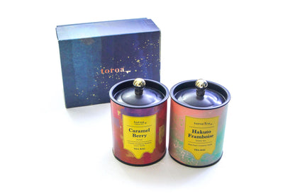 toroaTea スイート2缶ギフトBOX（キャラメルベリー、白桃フランボワーズ）